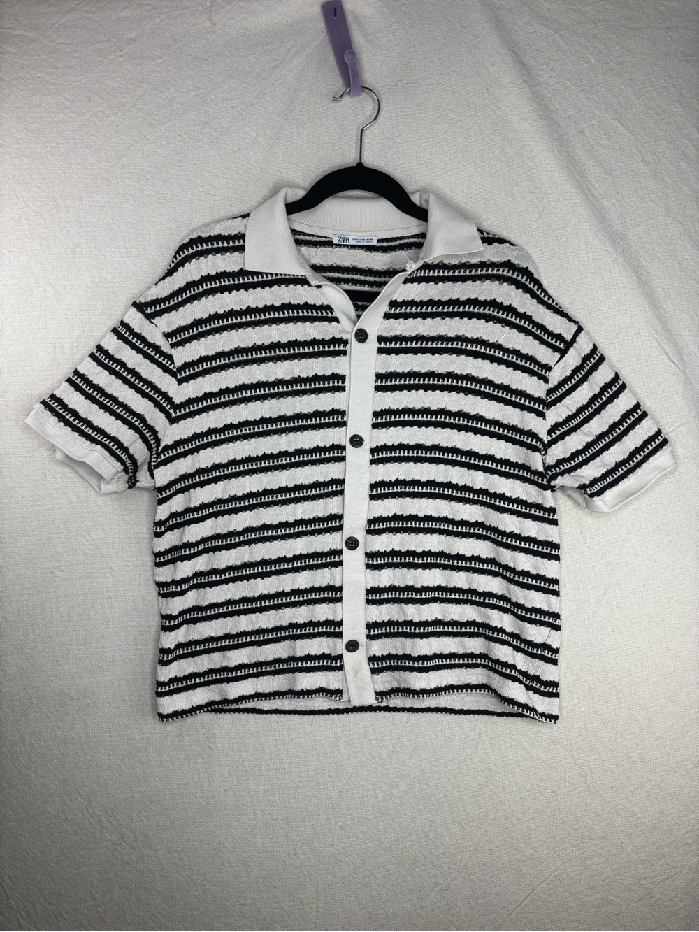 Zara men’s medium polo knit shirt